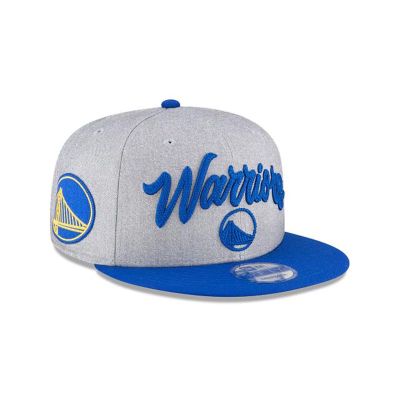 NBA Golden State Warriors Official Draft 9Fifty Snapback (HAX2280) - Grey New Era Caps